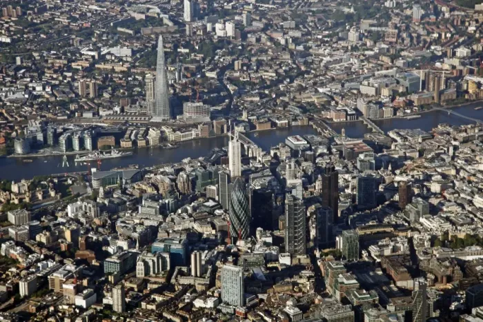  : Aerial view of the London Skyline