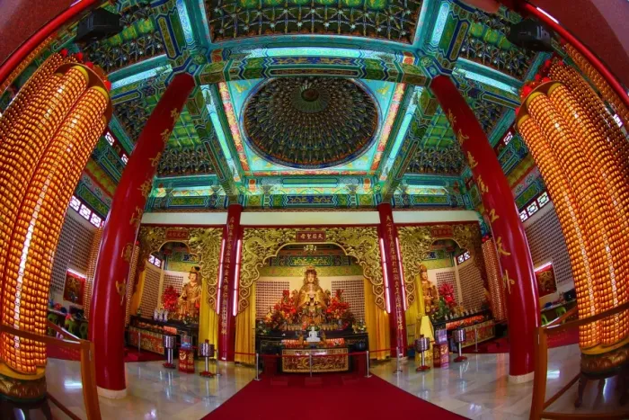  : Altar of Mazu, Goddes of the Sea at the Thean Hou Chinese Temple, Kuala Lumpur, Malaysia
