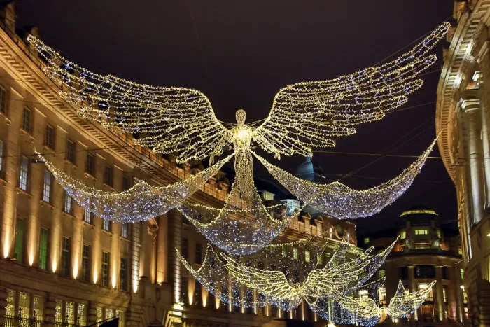  : Angel Christmas lights switched on in Regent Street, London