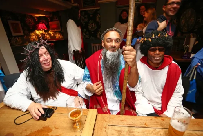  : Annual Easter Sunday Christathon 2014 pub crawl, London, England