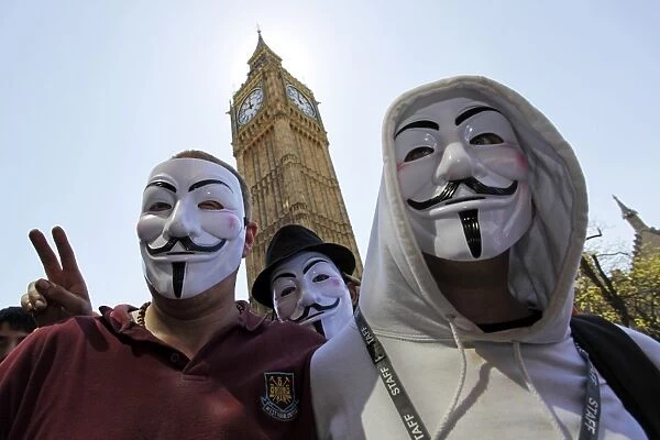 Anonymous at UK Uncut Street Party