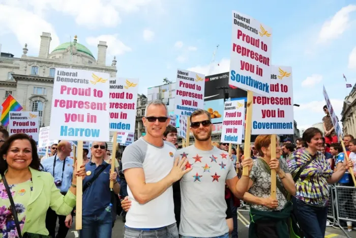  : Brian Paddick at Pride London gay pride parade 2013, London, England