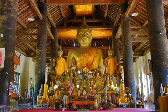  : Buddha Statue at Vat Visoun (aka Wat Wisunalat) Temple, Luang Prabang, Laos