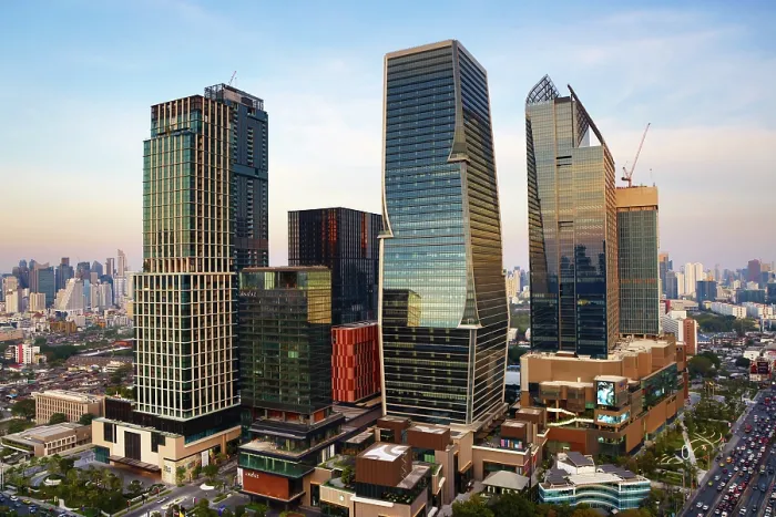  : Buildings of One Bangkok business and shopping centre, Bangkok, Thailand