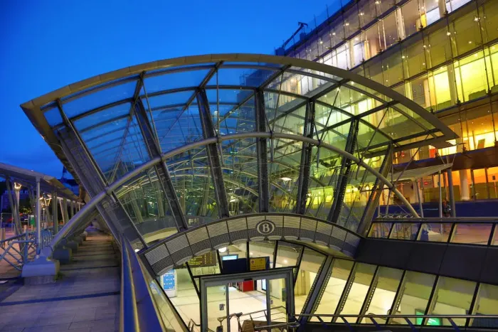  : Buildings of the European Parliament Complex at the Espace Leopold, Brussels, Belgium
