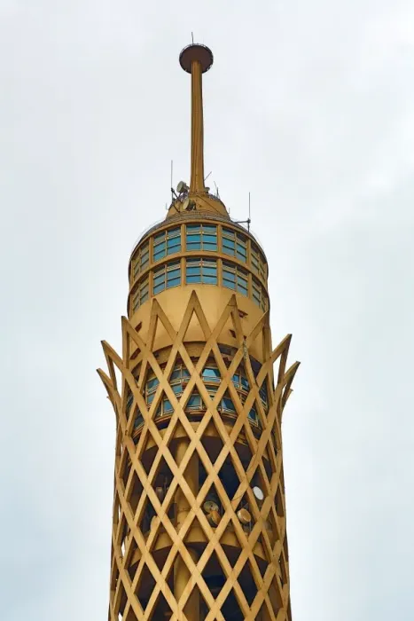  : The Cairo Tower on Gezira Island in Cairo, Egypt