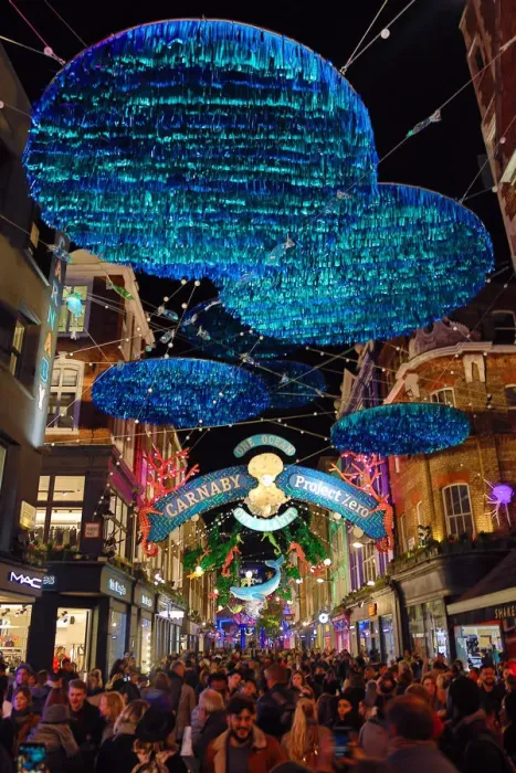  : Carnaby Street Christmas lights switched on, Carnaby Street, London