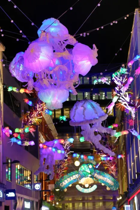  : Carnaby Street Christmas lights switched on, Carnaby Street, London