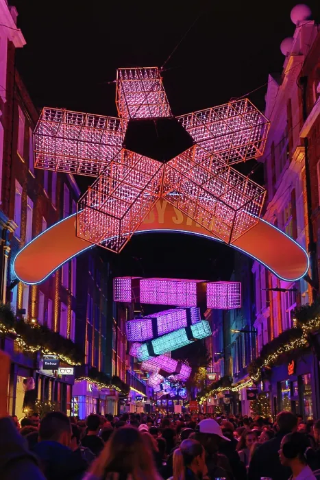  : Carnaby Street Christmas Lights switched on in London
