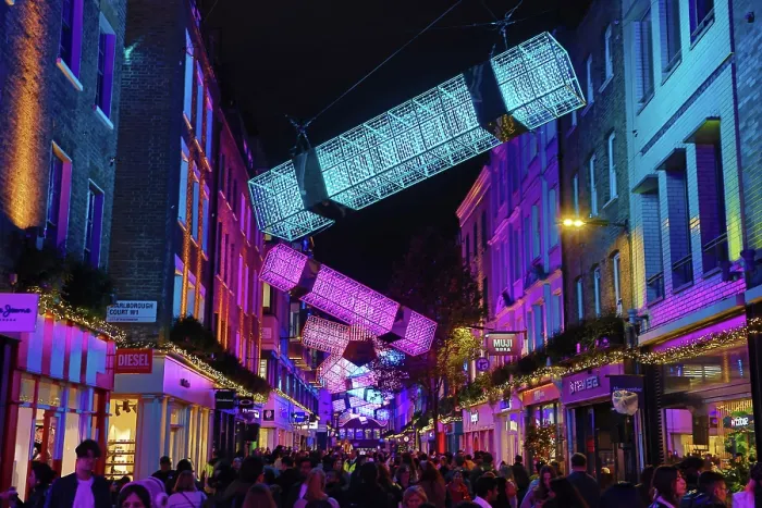  : Carnaby Street Christmas Lights switched on in London
