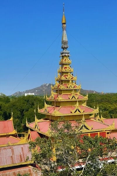 Centre of the Universe pagoda, Royal Mandalay Palace, Myanmar