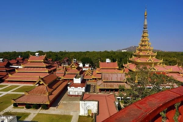Centre of the Universe, Royal Mandalay Palace, Mandalay, Myanmar
