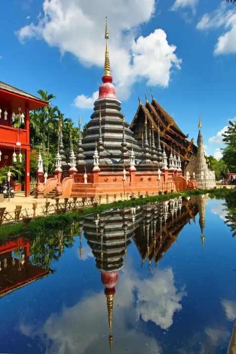  : Chedi at Wat Phan Tao Temple in Chiang Mai, Thailand