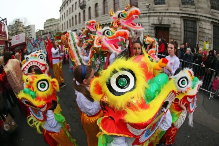  : Chinese New Year Parade 2015 for the Year of the Sheep or Goat, London