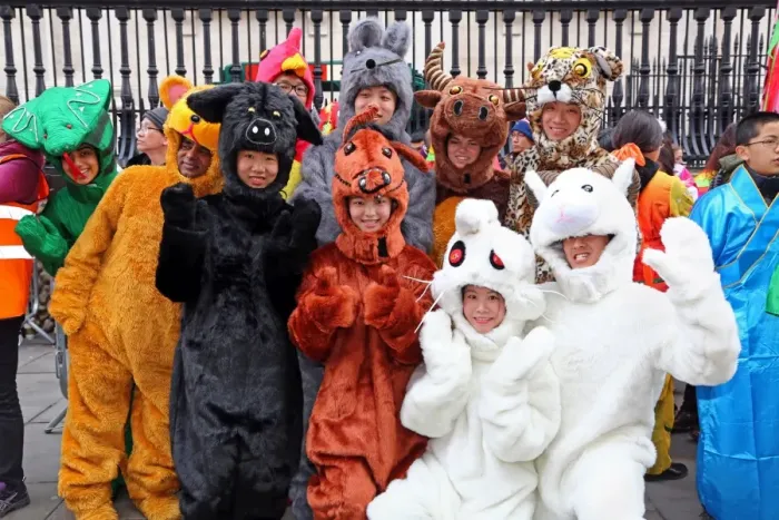  : Chinese New Year Parade 2015 for the Year of the Sheep or Goat, London