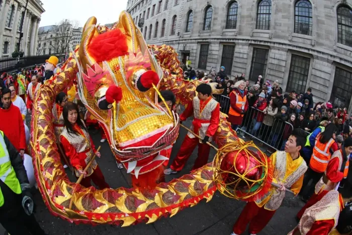  : Chinese New Year Parade 2015 for the Year of the Sheep or Goat, London