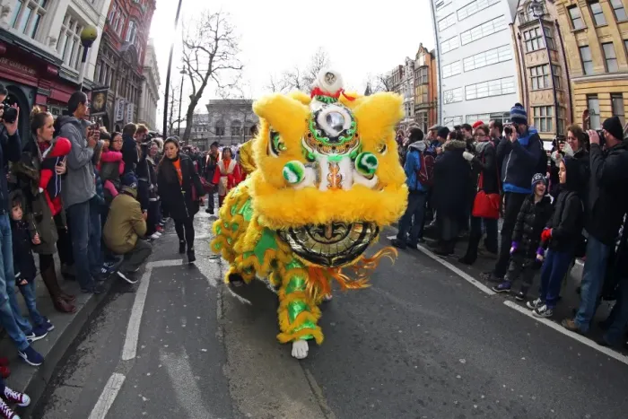  : Chinese New Year Parade 2015 for the Year of the Sheep or Goat, London
