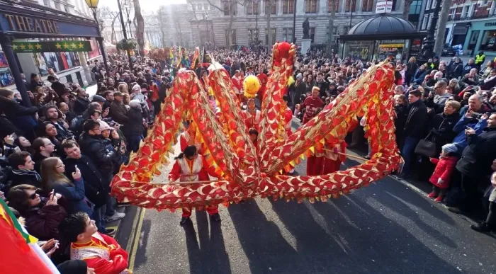  : Chinese New Year Parade for Year of the Dog, London, UK - 18 Feb 2018