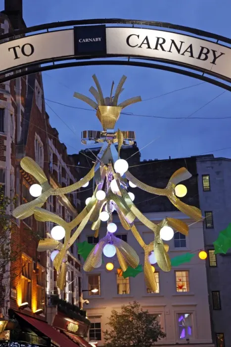  : Christmas lights in Carnaby Street, London