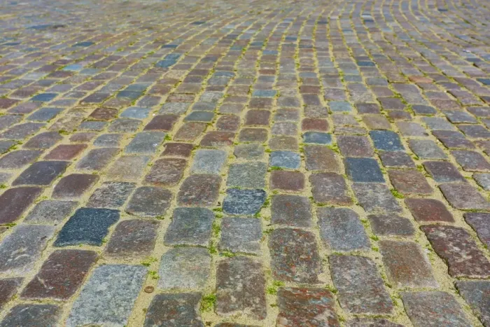 : Cobbles in Castle Square in Warsaw, Poland : Cobbles in Castle Square in Warsaw, Poland