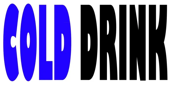  : Cold drink fun text mug