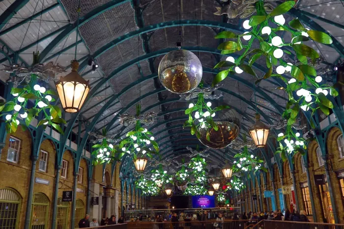  : Covent Garden Market Christmas lights switched on, Covent Garden, London