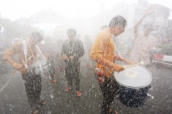 Third day of Thai New Year Songkran festivities in Chiang Mai, Thailand