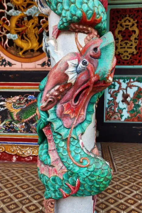  : Dragon sculpture decoration in Malacca, Malaysia