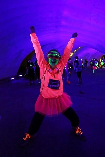 Electric Run UK 2014 charity run for Breast Cancer Care, Wembley Park, London