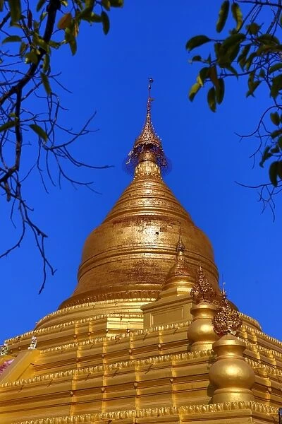 Gold stupa of Kuthodaw Pagoda, Mandalay, Myanmar (Burma)