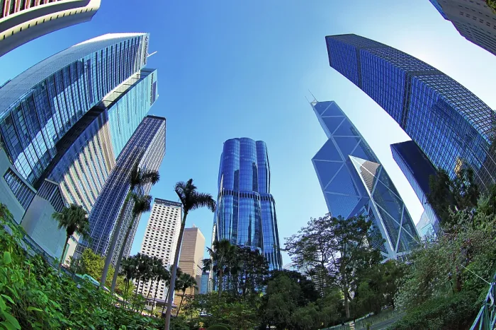  : The Henderson modern skyscraper in Hong Kong, China