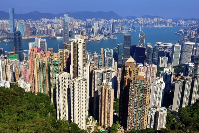  : Hong Kong City Skyline and Victoria Harbour from Victoria Peak, Hong Kong, China