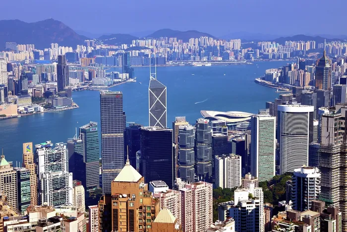  : Hong Kong City Skyline and Victoria Harbour from Victoria Peak, Hong Kong, China