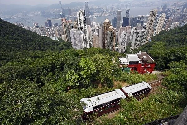 Hong Kong Skyline and the Peak Tram