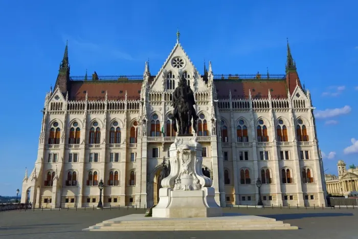  : The Hungarian Parliament Building, the Orszaghaz, in Budapest, Hungary