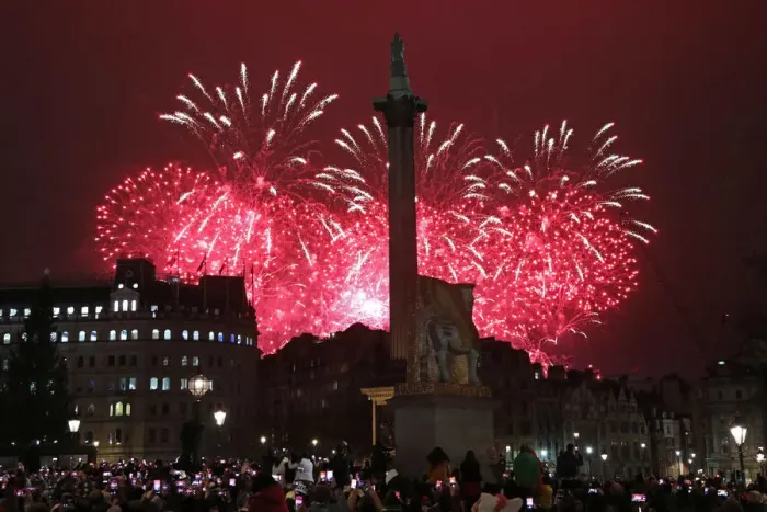  : New Years Eve Fireworks, Trafalgar Square, London