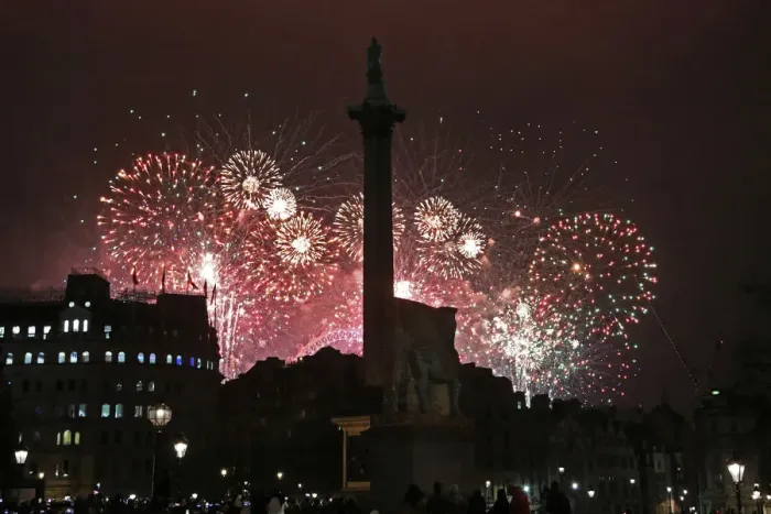  : New Years Eve Fireworks, Trafalgar Square, London