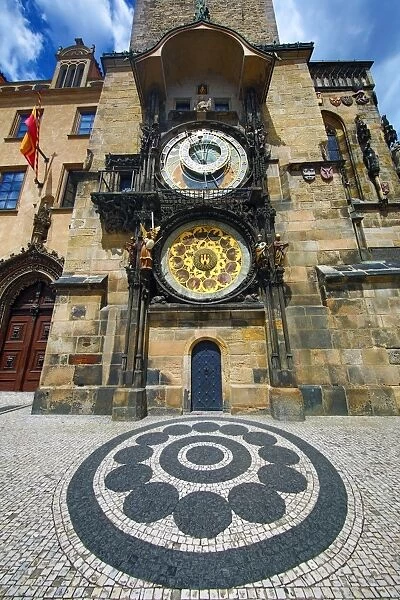 The Orloj or Astronomical Clock on the Old Town City Hall in Old Town Square in Prague