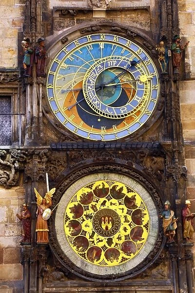 The Orloj or Astronomical Clock on the Old Town City Hall in Old Town Square in Prague
