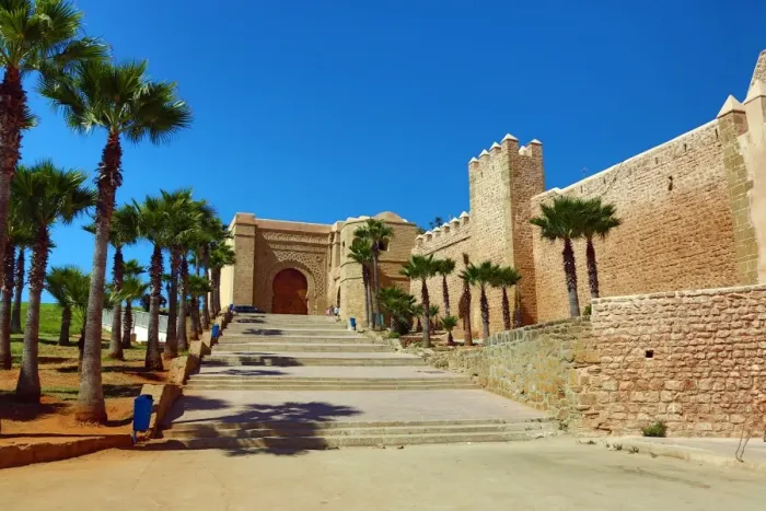  : Outer walls of the Kasbah of the Udayas in Rabat, Morocco