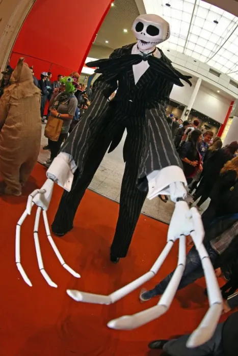  : A participant dressed as Jack Skellington from the Nightmare before Christmas