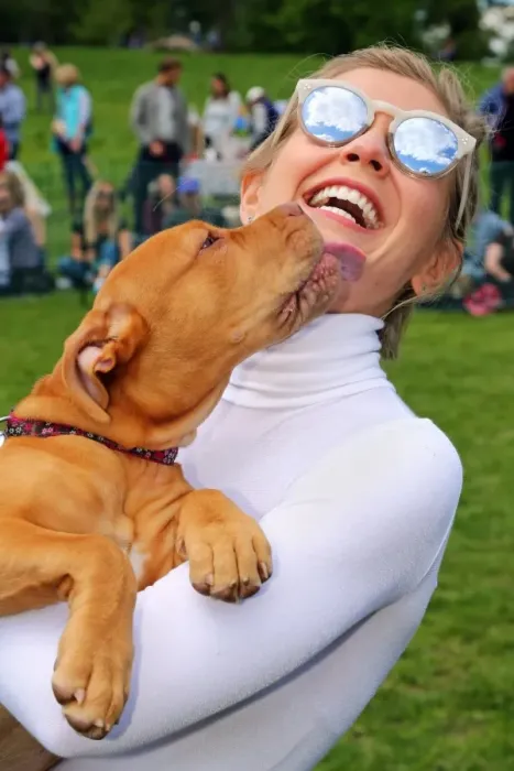  : Rachel Riley judging All Dogs Matter Dog Show, Hampstead Heath, London