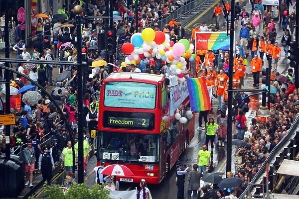 Rain doesn t dampen the Pride London Parade 2014, London, England
