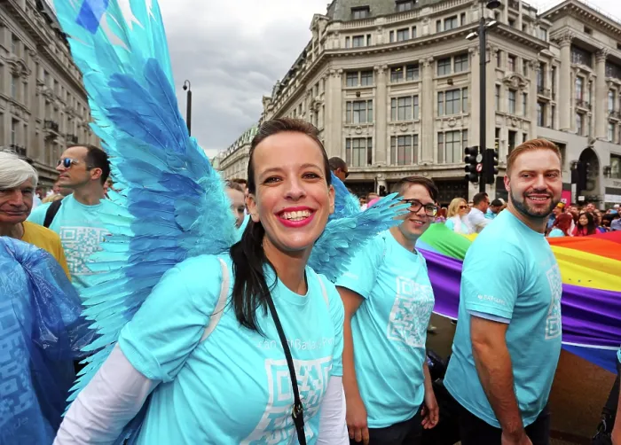  : Rain doesn't dampen the Pride London Parade 2014, London, England Rain doesn't dampen the Pride London Parade 2014, London, England