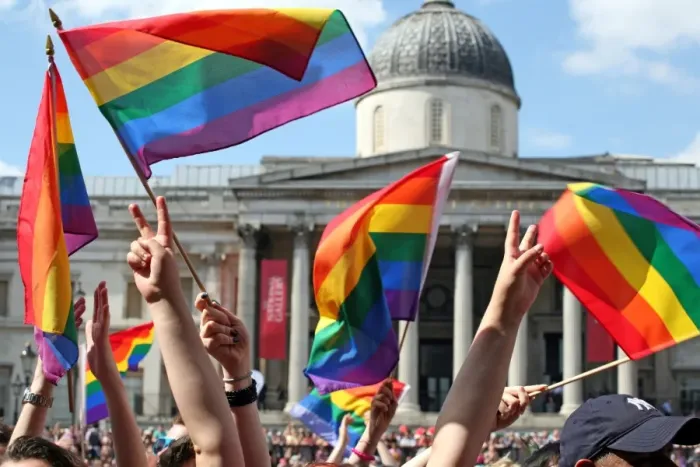  : Rainbow flags at London Pride Parade 2009
