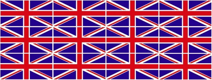  : Red, White and Blue Union Jack British Flag Souvenir