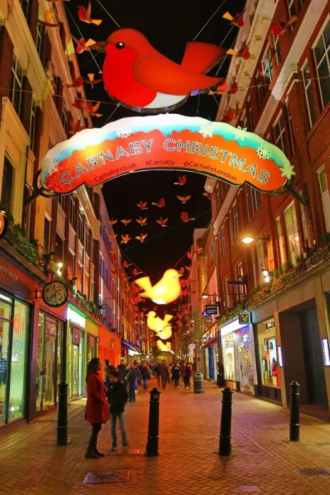 : Regent Street and Carnaby Street Christmas Lights switched on, London, England
