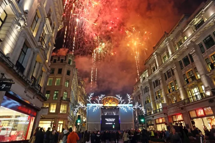  : Regent Street Christmas Lights switched on, London, England