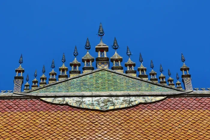  : Roof decoration on Wat Nong Sikhounmuang Temple, Luang Prabang, Laos