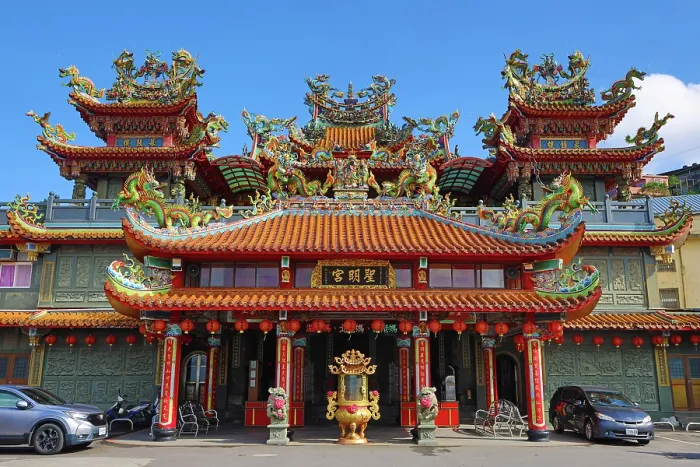  : Roof decorations on the Shengming Taoist Temple in Jiufen, Taiwan ROC
